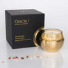 brass orb scented candle with packaging