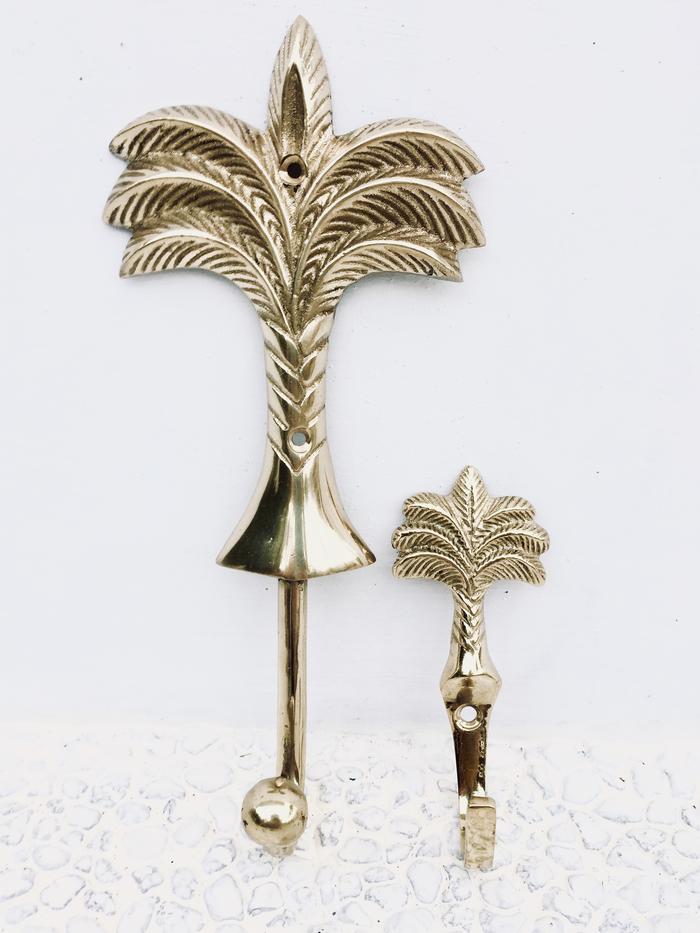 Brass Palm Wall Hanger | Small