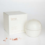 white ceramic orb scented candle