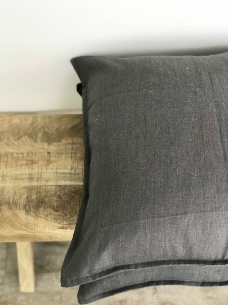 Linen Cushion | Charcoal