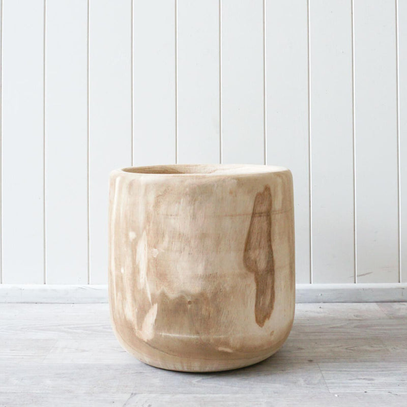 Rustic timber pot