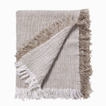 Natural Ivory throw rug folded