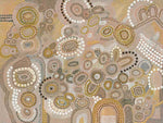 Australian indigenous art stretched canvas landscape
