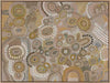 Australian indigenous art canvas oak frame landscape