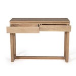 console-table-oak-two-drawers