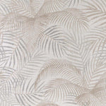 palm frond print indoor outdoor fringed cushion pattern closeup