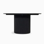 table-dining-black-round-ribbed-base-120cm