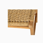 teak rattan counter stool bar stool with back