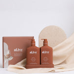 Alive hand and body wash and body lotion duo pack Fig Apricot Sage Al.ive