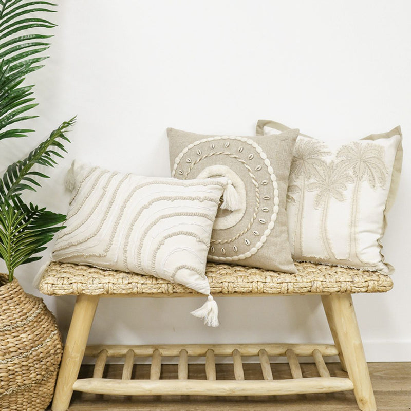 Waves Embroidered Cushion