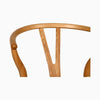 wishbone counter stool oak closeup