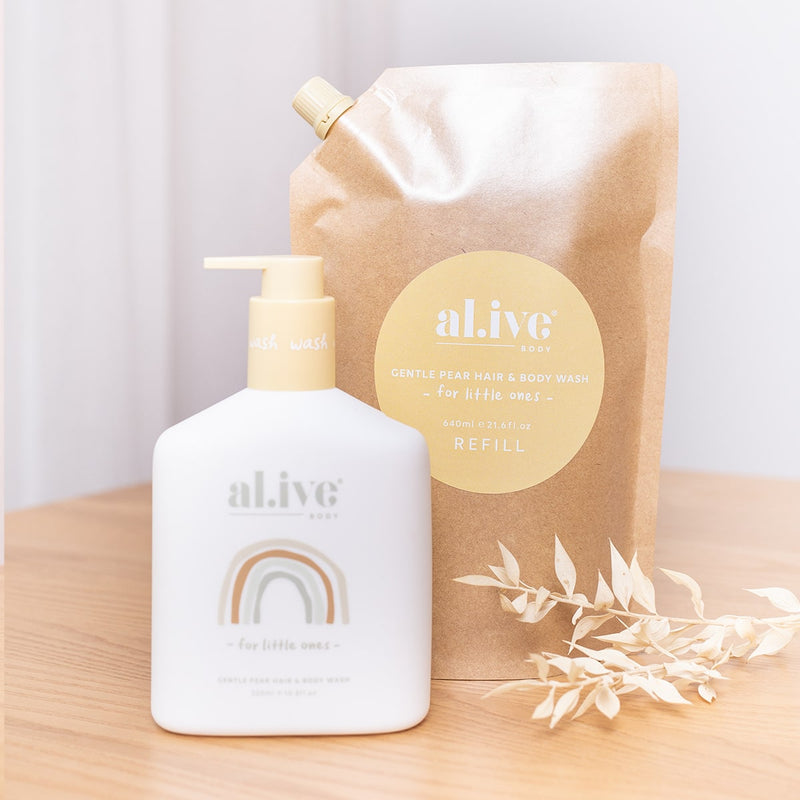 Alive baby hair body wash refill pouch Al.ive