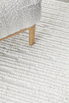 Textured Floor Rug | White