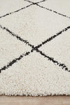 rug-floor-area-shag-white-black-diamond-pattern-moroccan